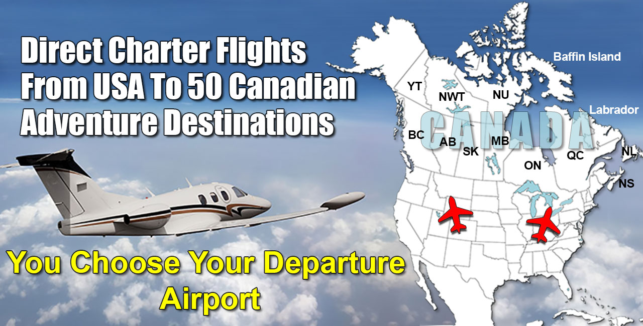 Charter Flights To Canadian Adventure